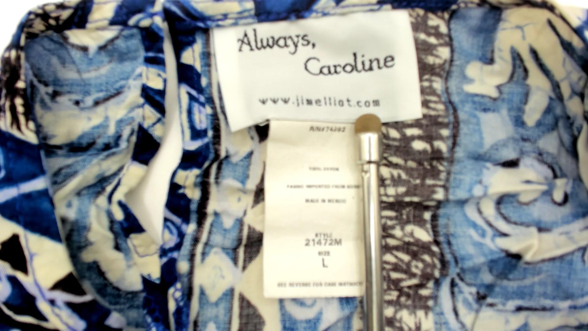 90s Tribal Stripe Rayon Mini Dress Blue Cream Brown Tie Waist Small