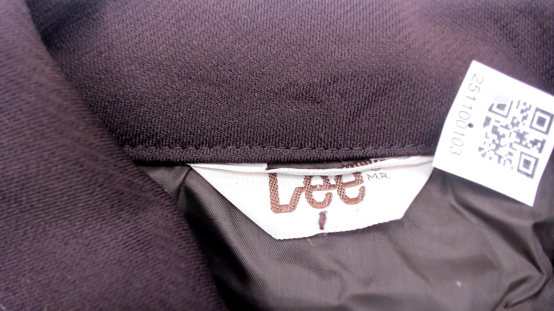 70s Lee Western Shirt Snap Button Black Pointed Collar Unisex Medium