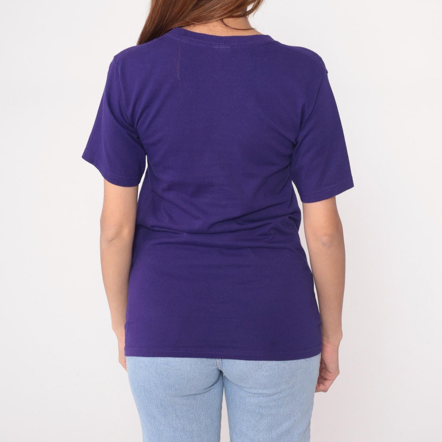 Y2K Yazbek Mexico Guadalajara Embroidered Floral T-Shirt Purple Small S