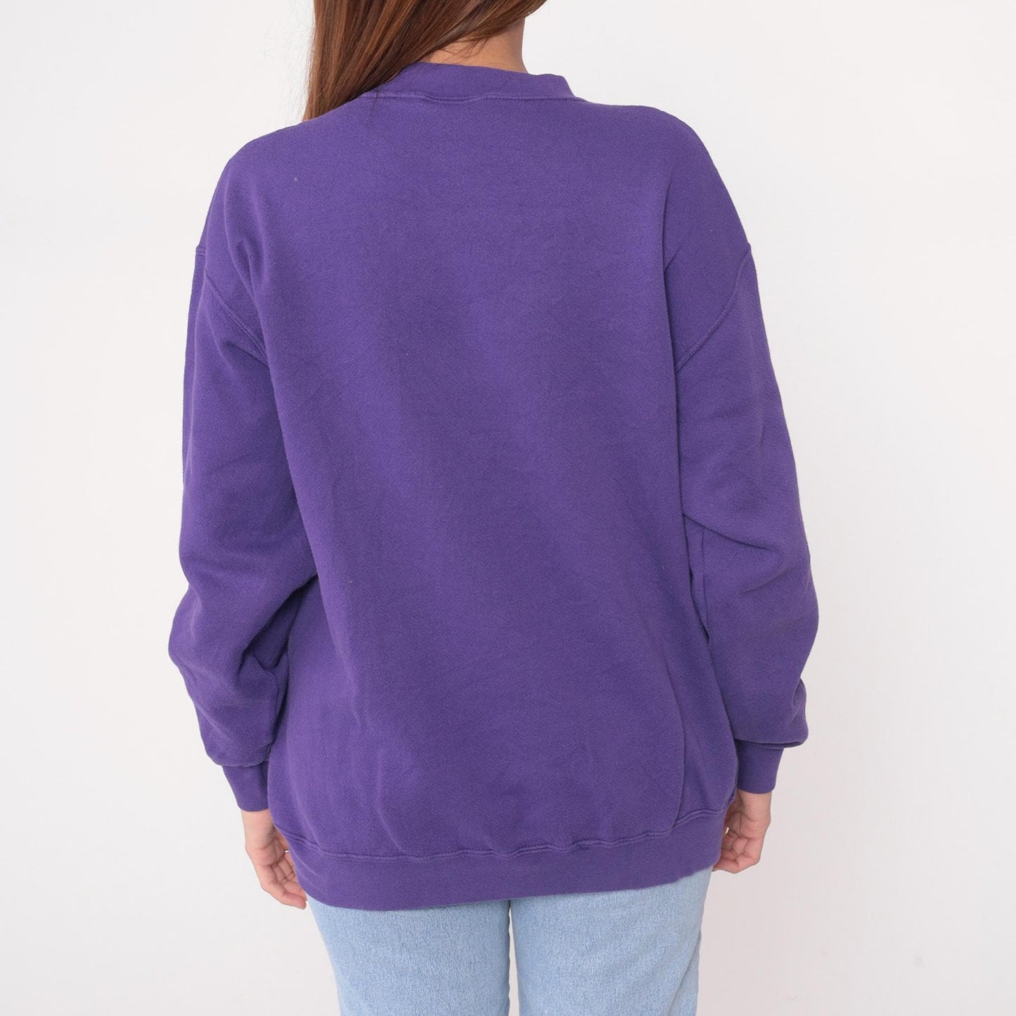 90s Peanut Butter and Jelly Purple Sweatshirt Three Wise Men Embroidered Large L