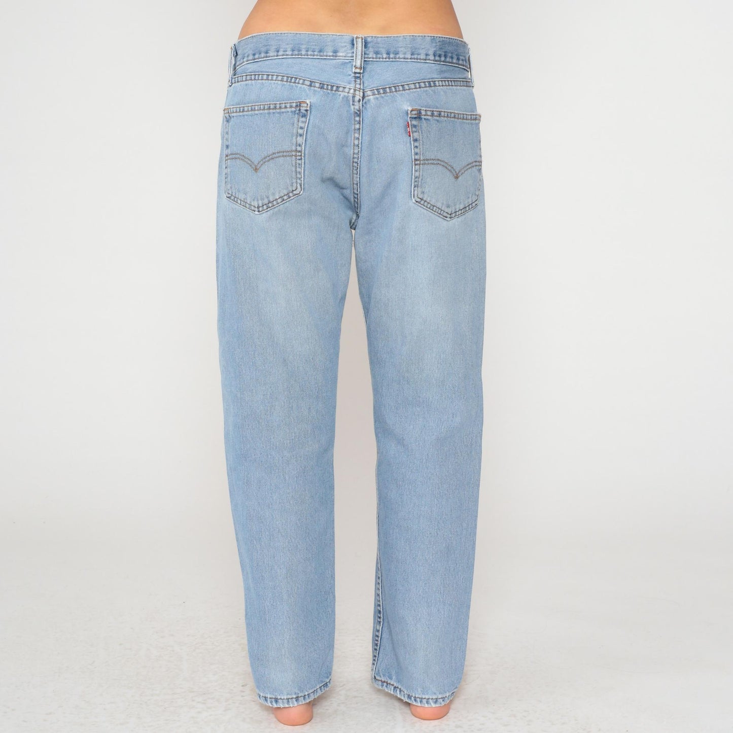 Y2K Levi's Light Blue Straight Leg Button Fly Jeans Men's 36