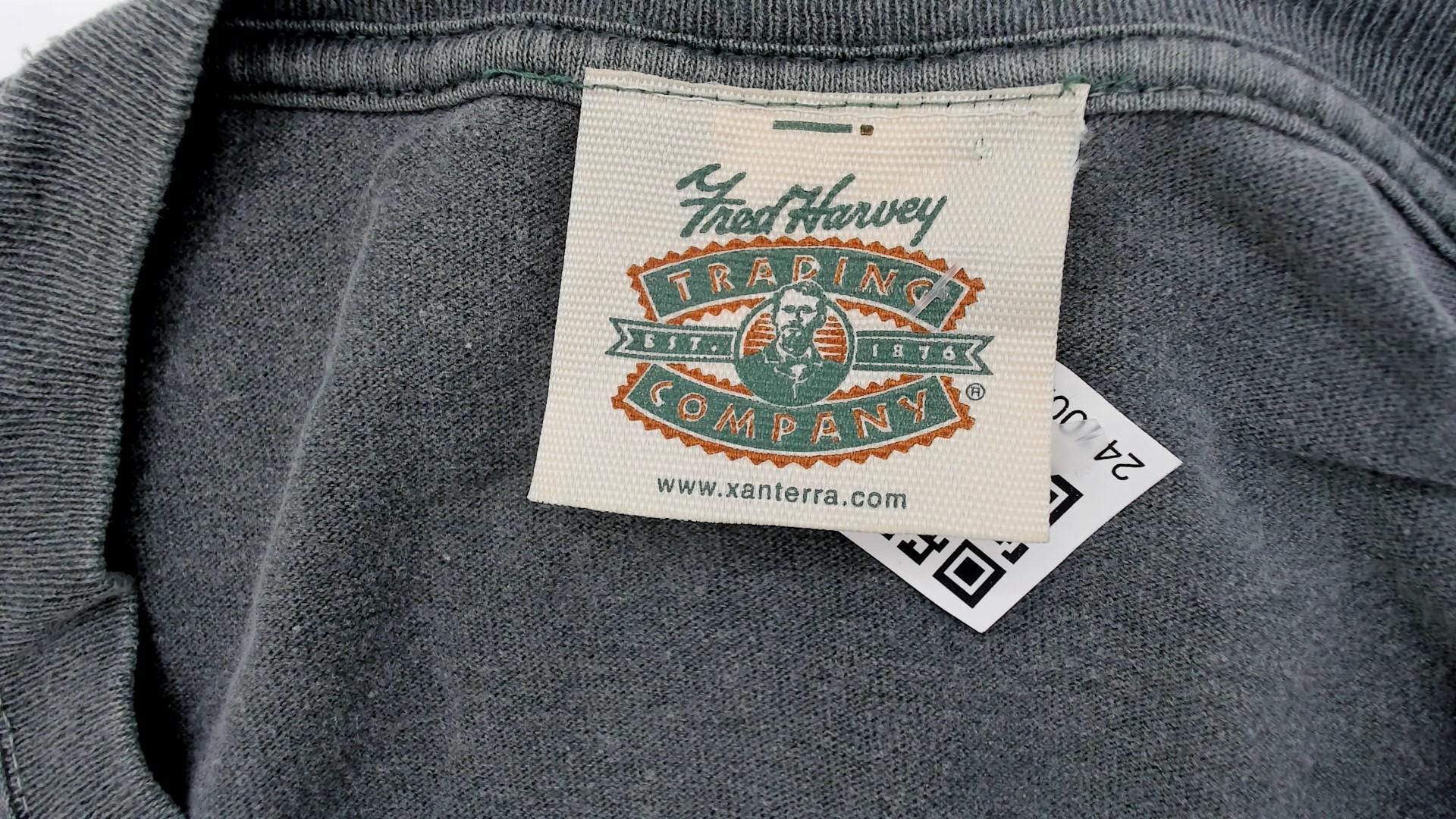 90s Fred Harvey Yellowstone National Park Bison Cotton Tee Sage Green Extra Large XL