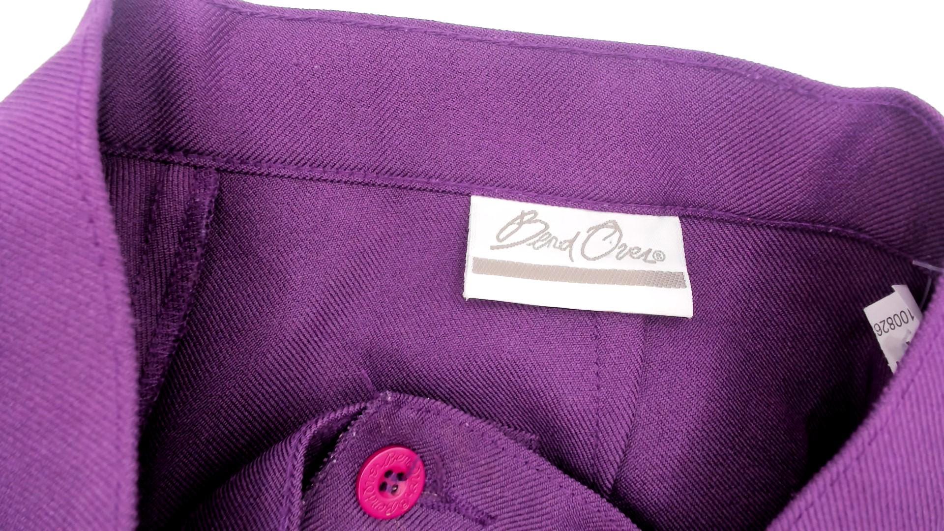 70s Levi's Bend Over Purple High Waisted Trousers Straight Leg Medium M