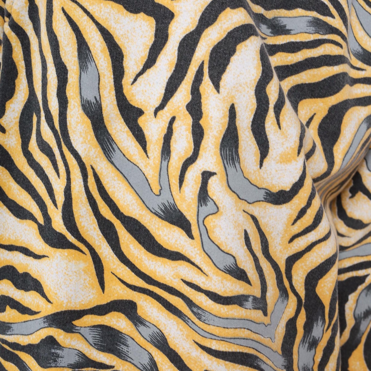 90s Body Bizz Abstract Tiger Print Pants Yellow Gold Black Large L