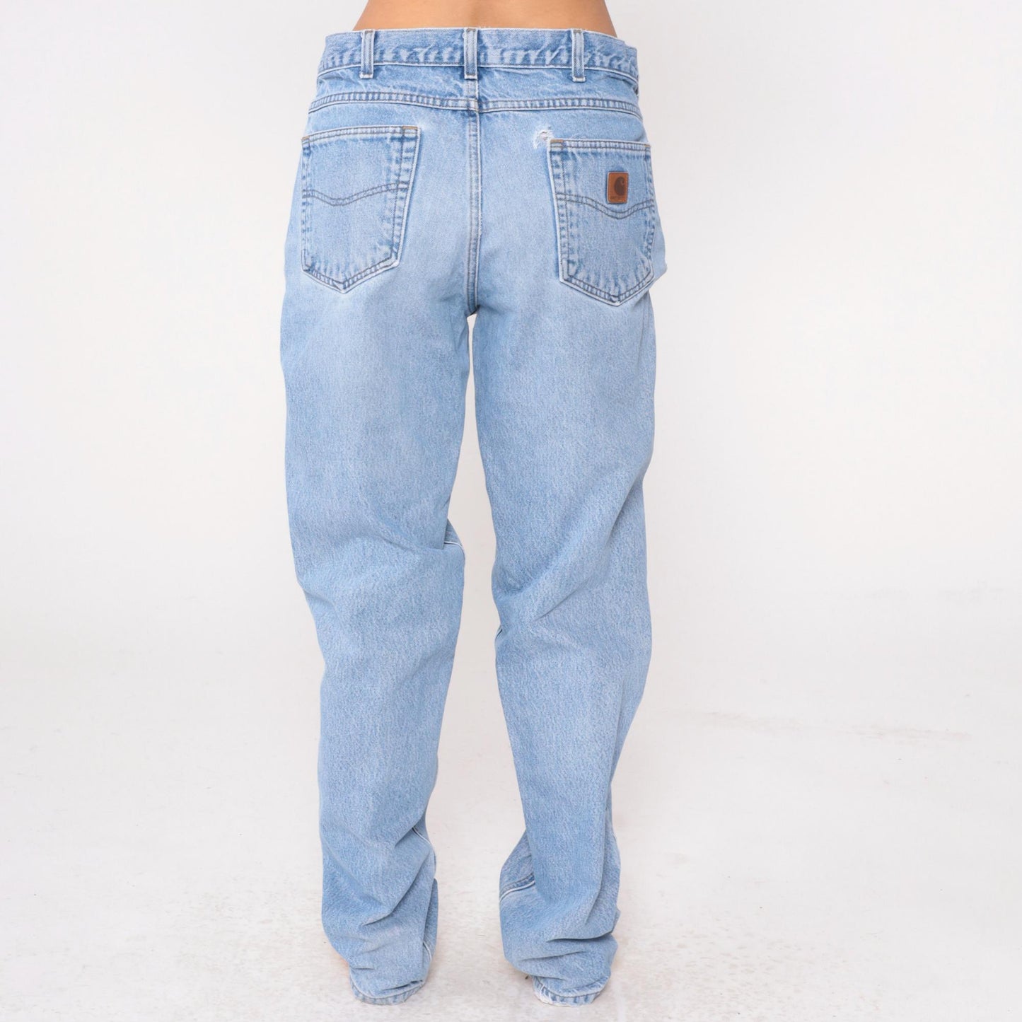 90s Carhartt Light Wash Denim Straight Leg Jeans 34x36 Large