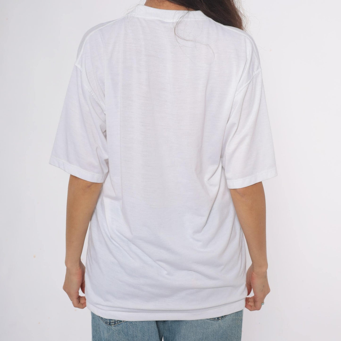 Y2K Vietnam Souvenir Graphic Tee Water Buffalo Rice Paddy White Cotton Extra Large