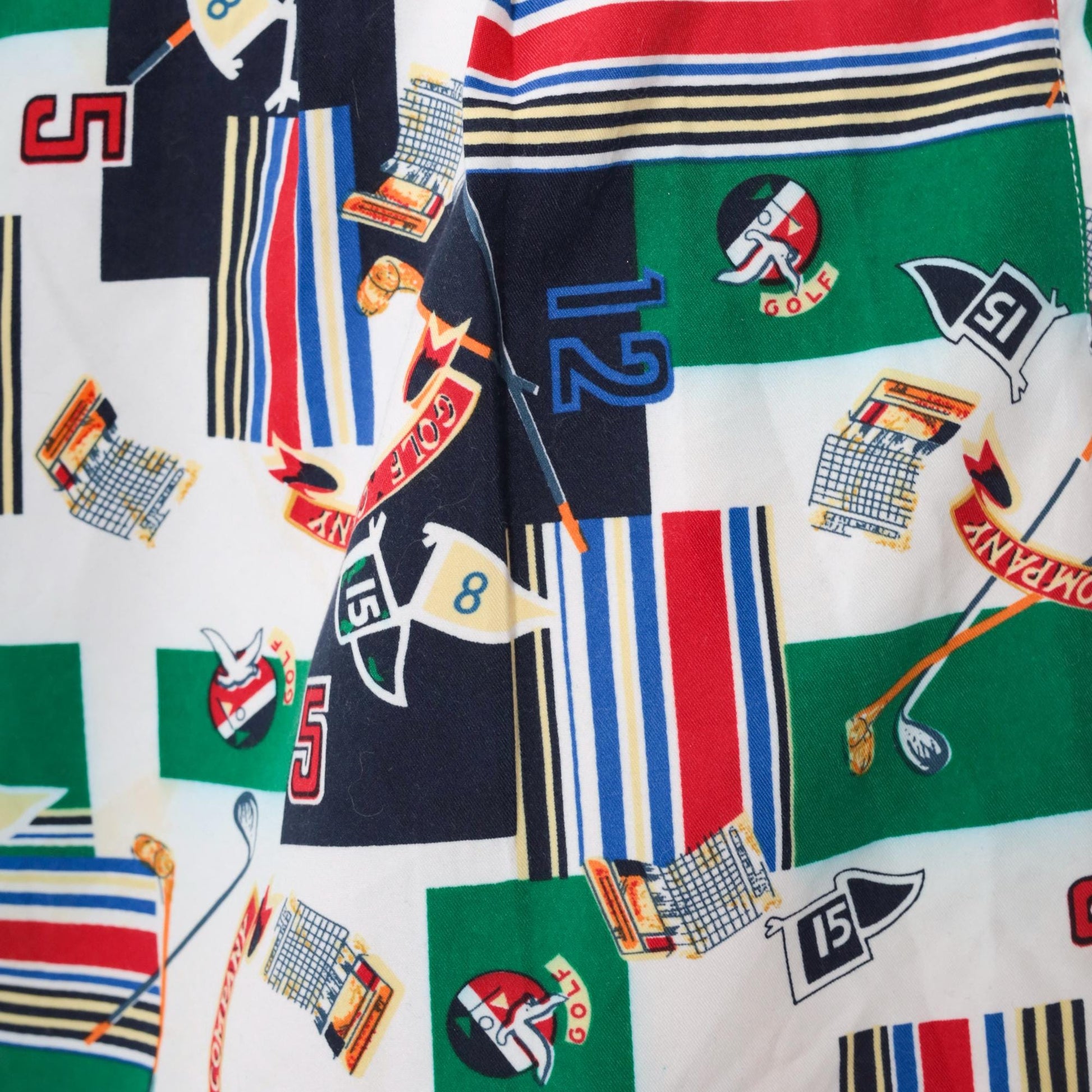 Y2K Payne Stewart Golf Shorts High Waisted Pleated Wide Leg Large L