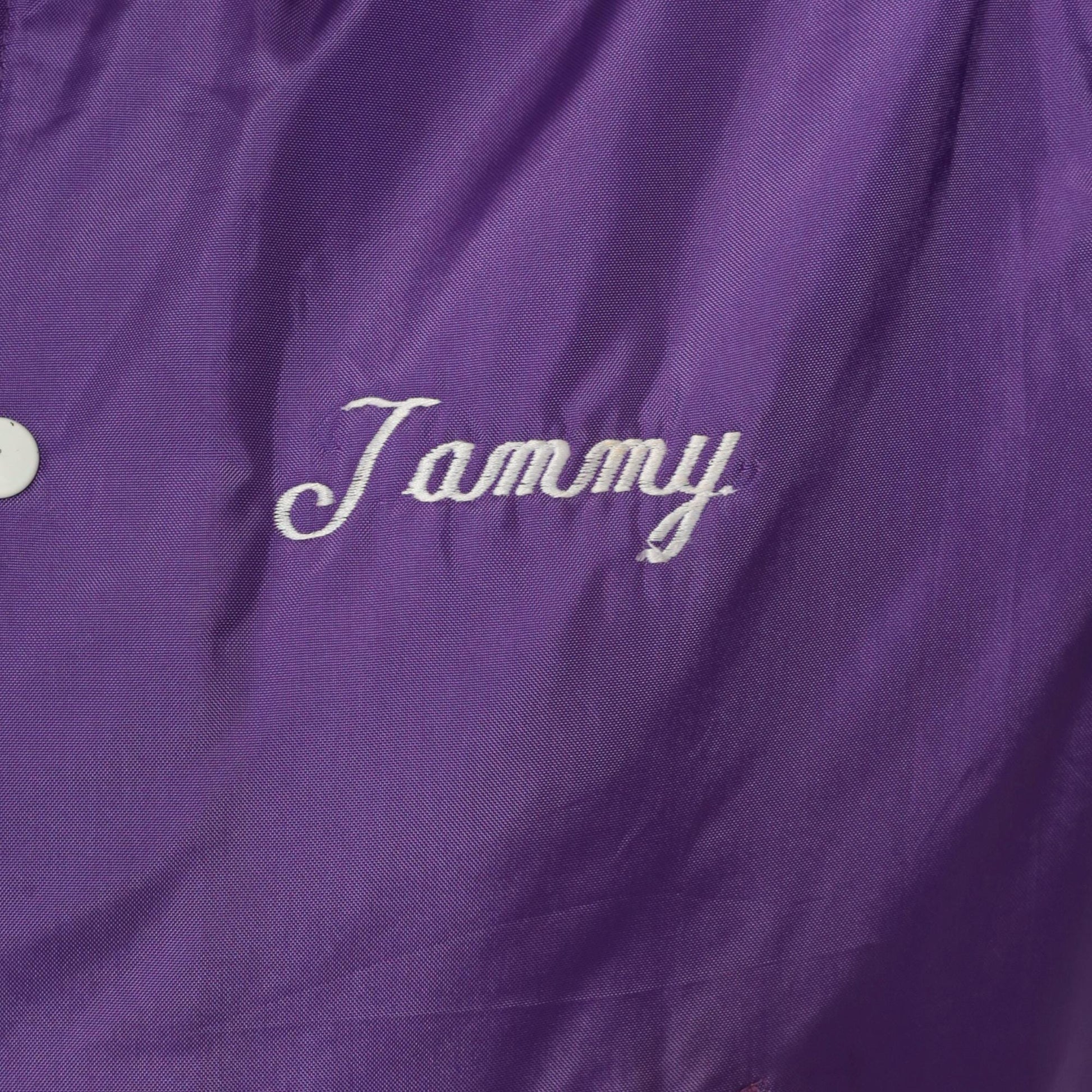 90s Westwind Purple Varsity Jacket Tottenville Track Embroidered Small