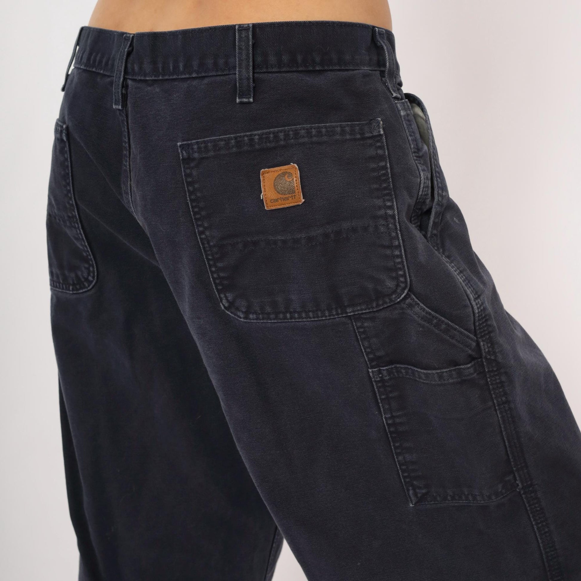 2000s Carhartt Carpenter Pants Navy Cotton Straight Leg Extra Large XL