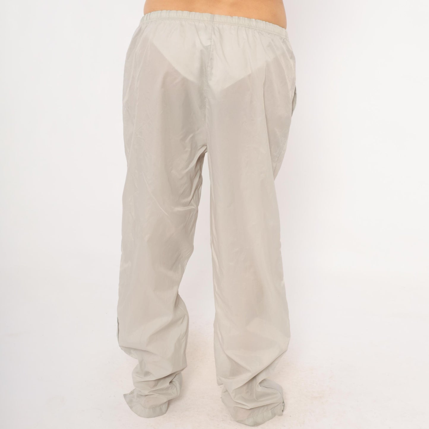 80s Adidas Originals Track Pants Grey Pink Trefoil Logo Medium M