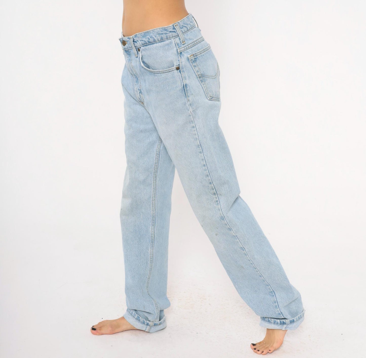 Y2K Carhartt Light Wash Straight Leg Jeans Cotton Denim 34x36