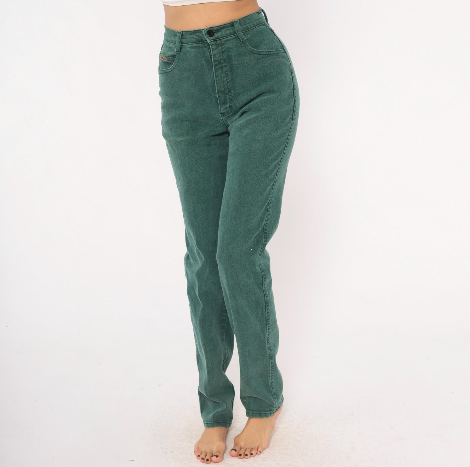Y2K Roper Sage Green High Rise Straight Leg Jeans Extra Small XS