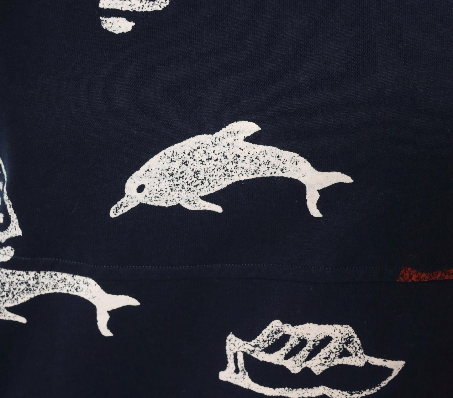 90s Copa Cabana Navy Nautical Maxi Dress Sailboat Dolphin Print Medium