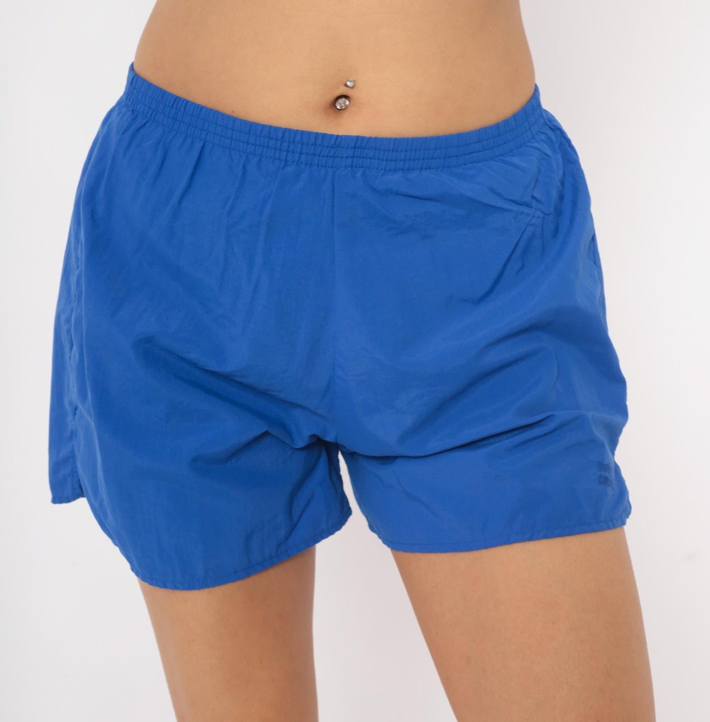 80s Moving Comfort Cobalt Running Shorts Nylon Athletic Small