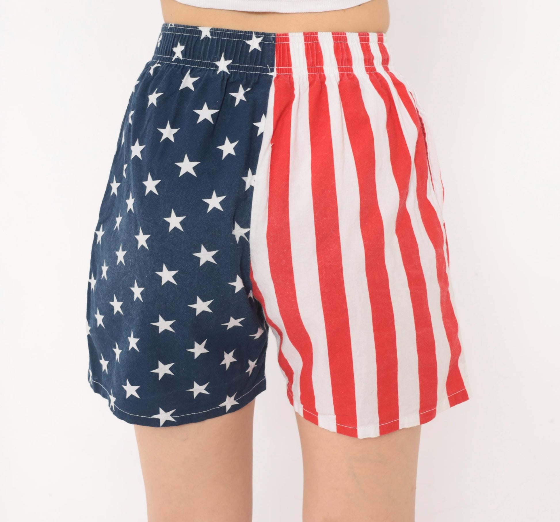 90s International Baggyz American Flag Shorts Cotton Small