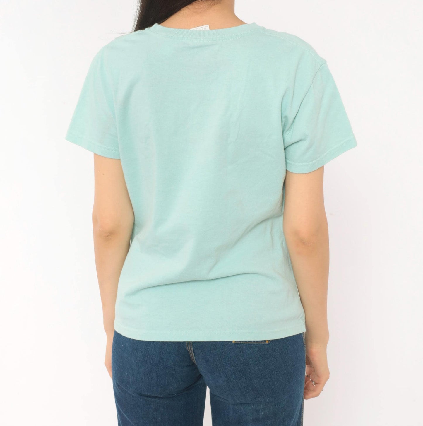 00s Yazbek Dolphin Isla Mujeres Mexico Graphic Tee Mint Green Large L