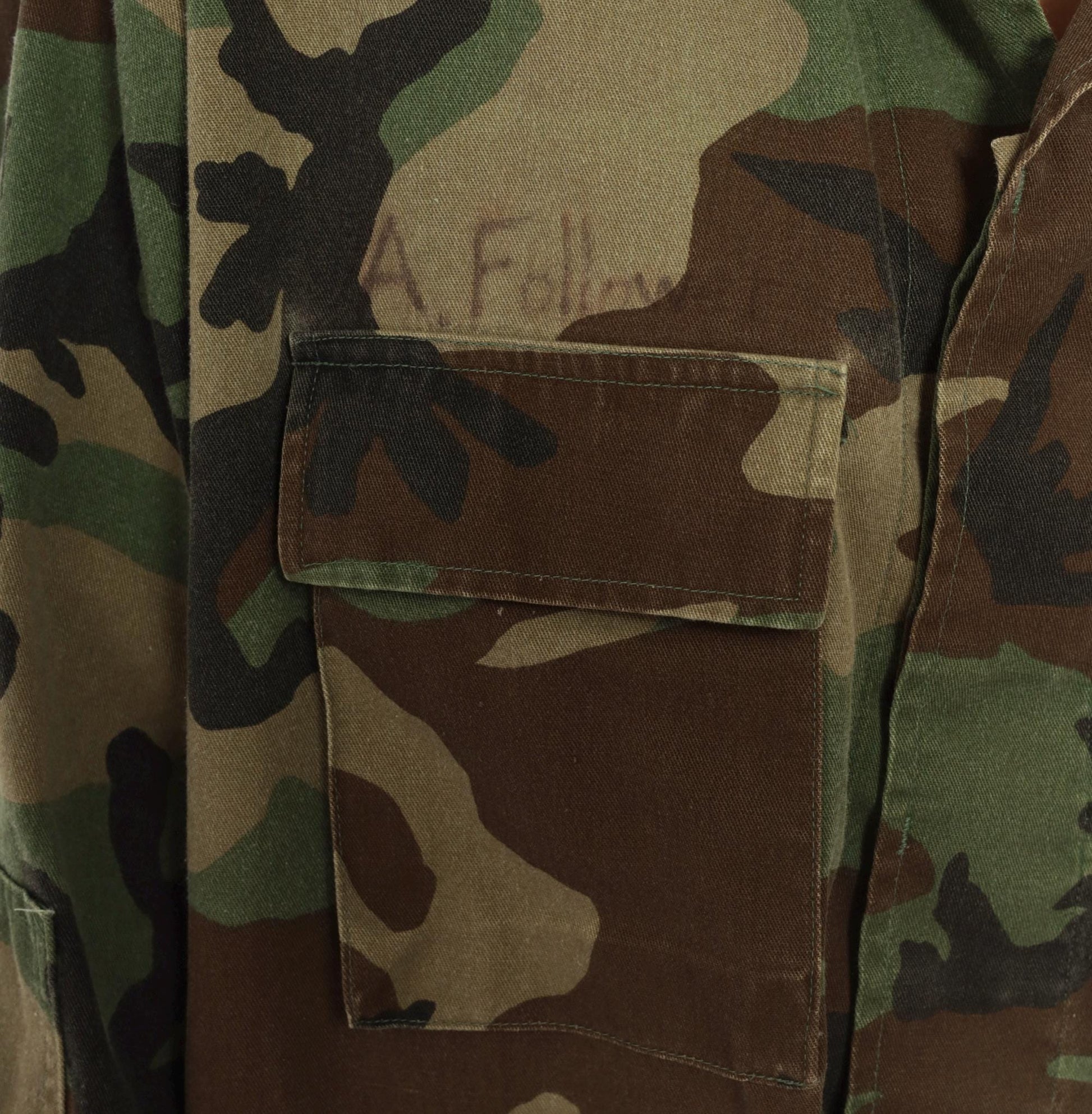 90s Propper Woodland Camo BDU Shirt Jacket Olive Brown Utility Extra Large XL