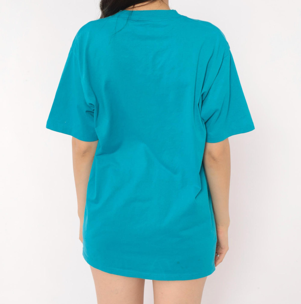90s Jerzees Future Grandpa Graphic Tee Teal Cotton Large L