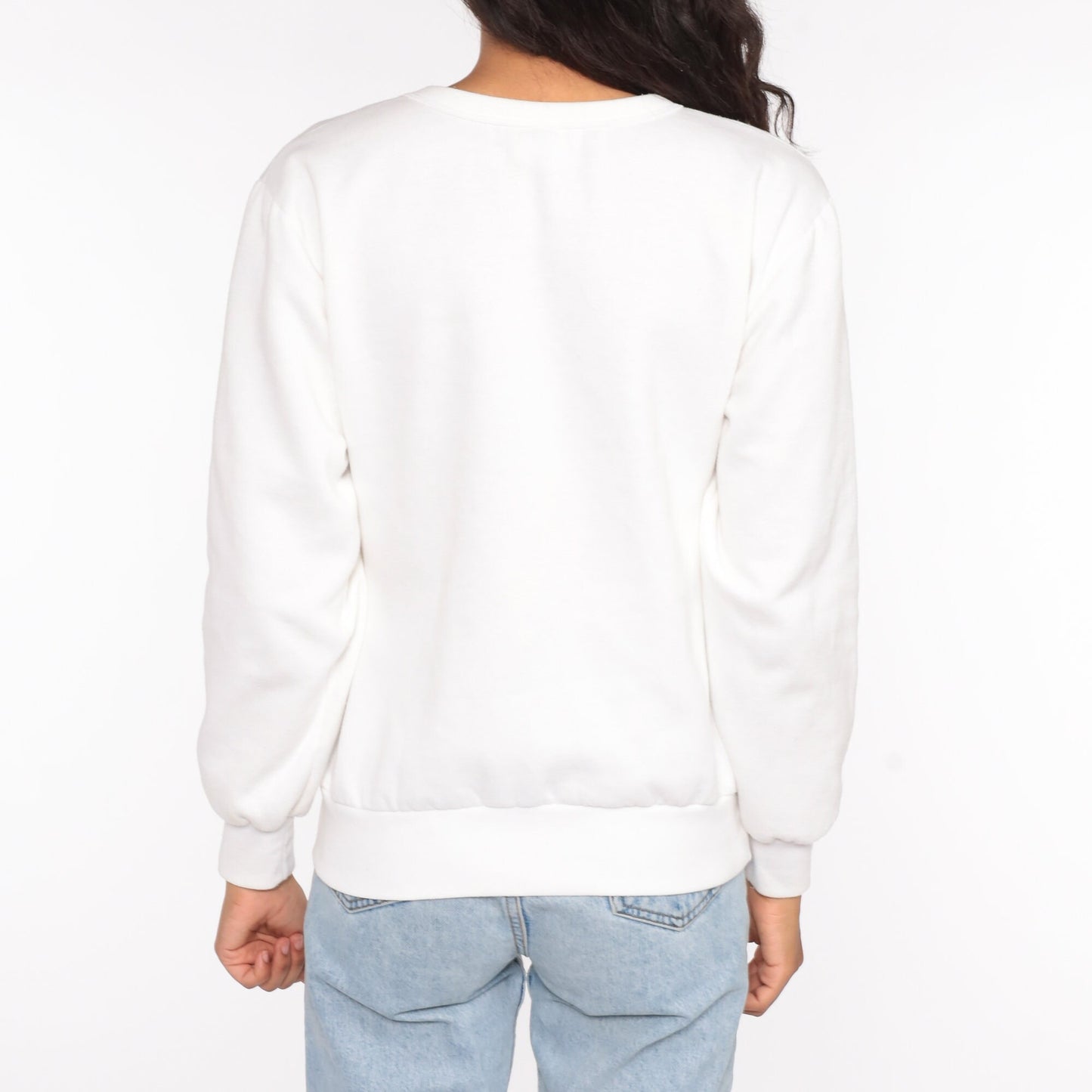 90s Sydney Opera House Harbour Bridge Sweatshirt White Graphic Crewneck Small