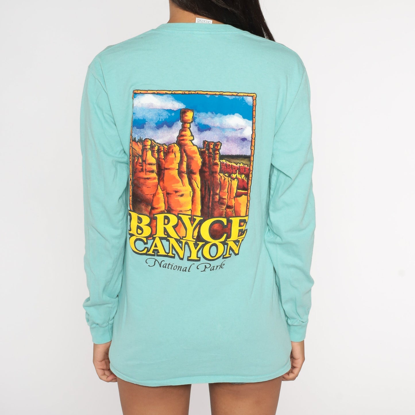 00s Bryce Canyon National Park Graphic Tee Mint Long Sleeve Medium