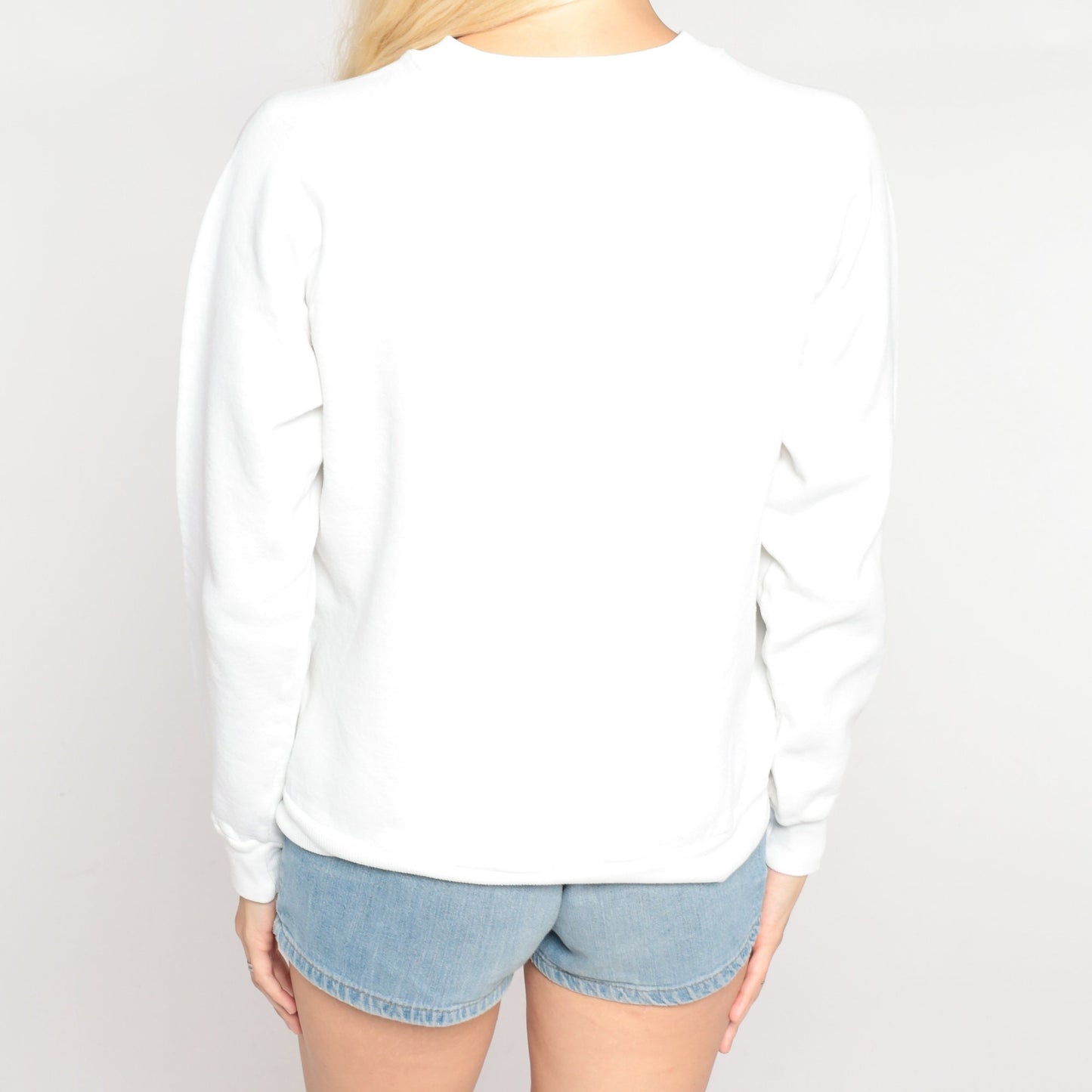 90s Epcot Center Walt Disney World Raglan Sweatshirt White Graphic Medium