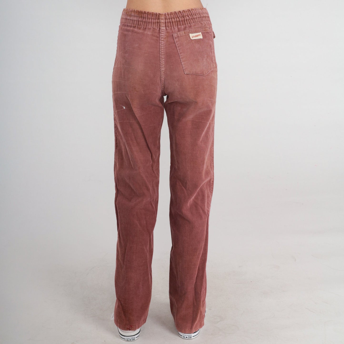 70s Stubbies Brown Corduroy Straight Leg Pants Mid Rise Extra Small