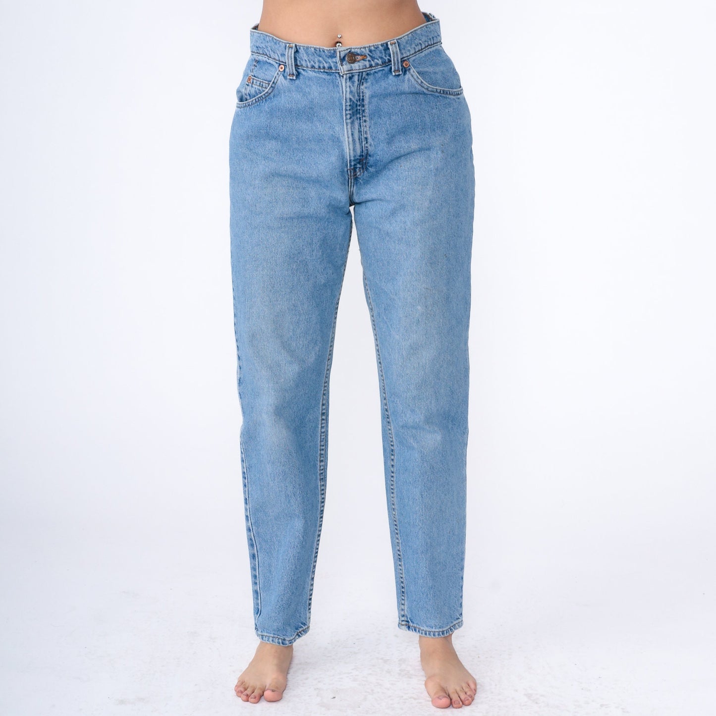 90s Levi's 951 High Waist Tapered Mom Jeans Medium Blue Denim Medium 10