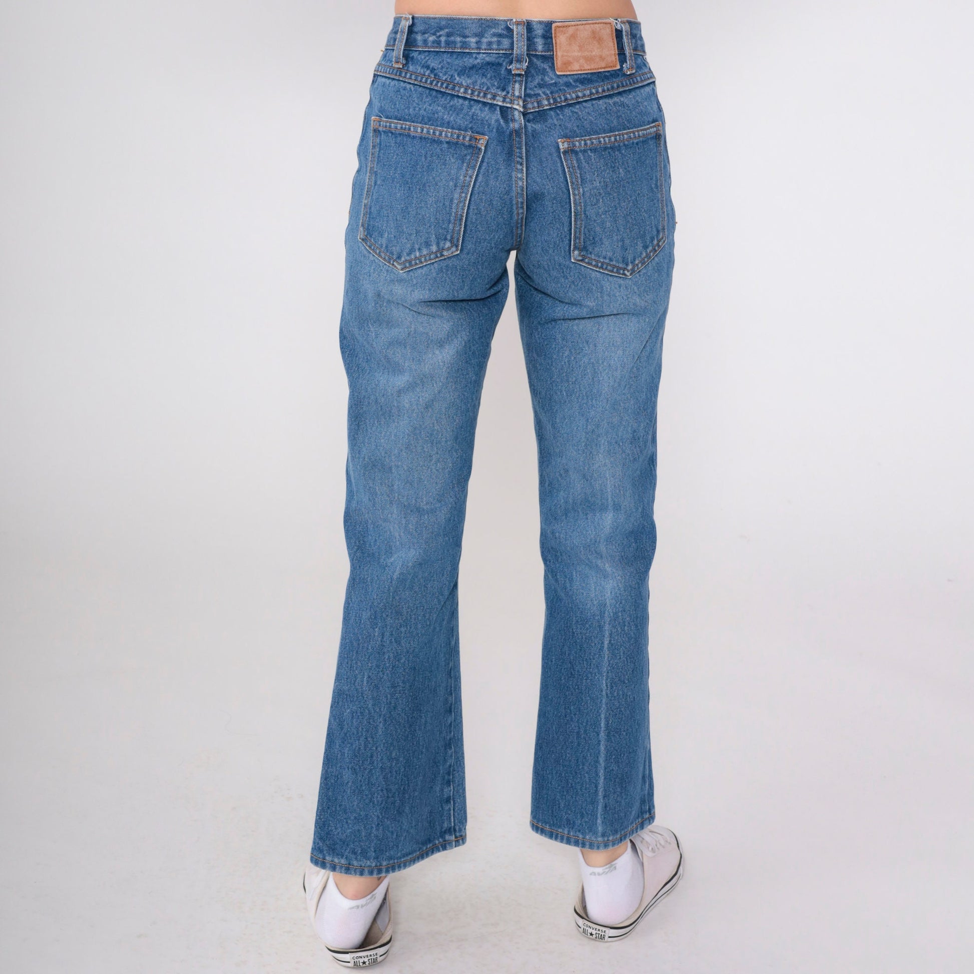 00s Hot & The Gang Flared Jeans Mid Rise Medium Wash Denim Small 3