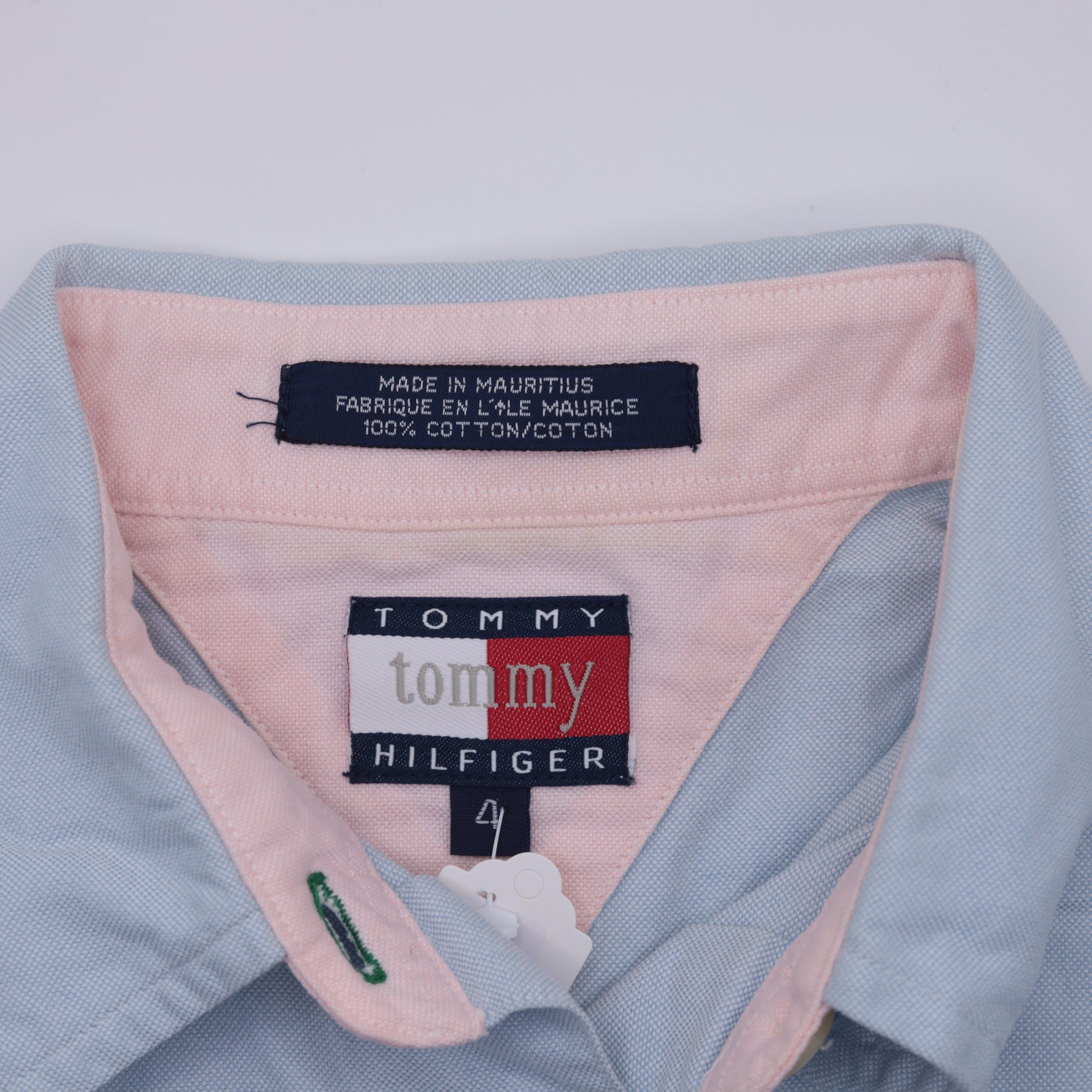 Tommy Hilfiger Y2K Light Blue Sleeveless Button-Up Blouse Small 4