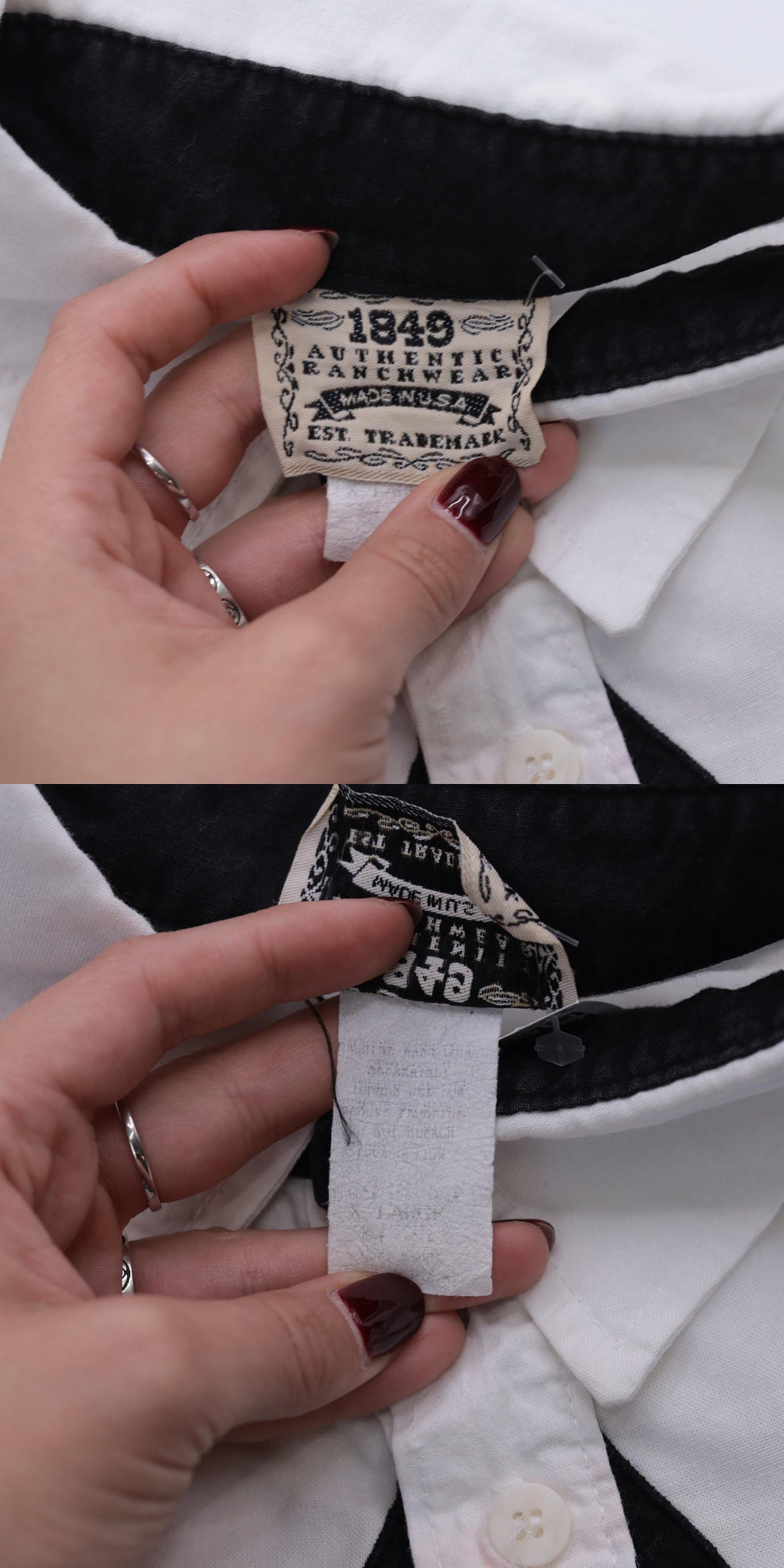 Y2K Southwestern Graphic Western Button-Up Shirt White Cotton Extra Large XXL