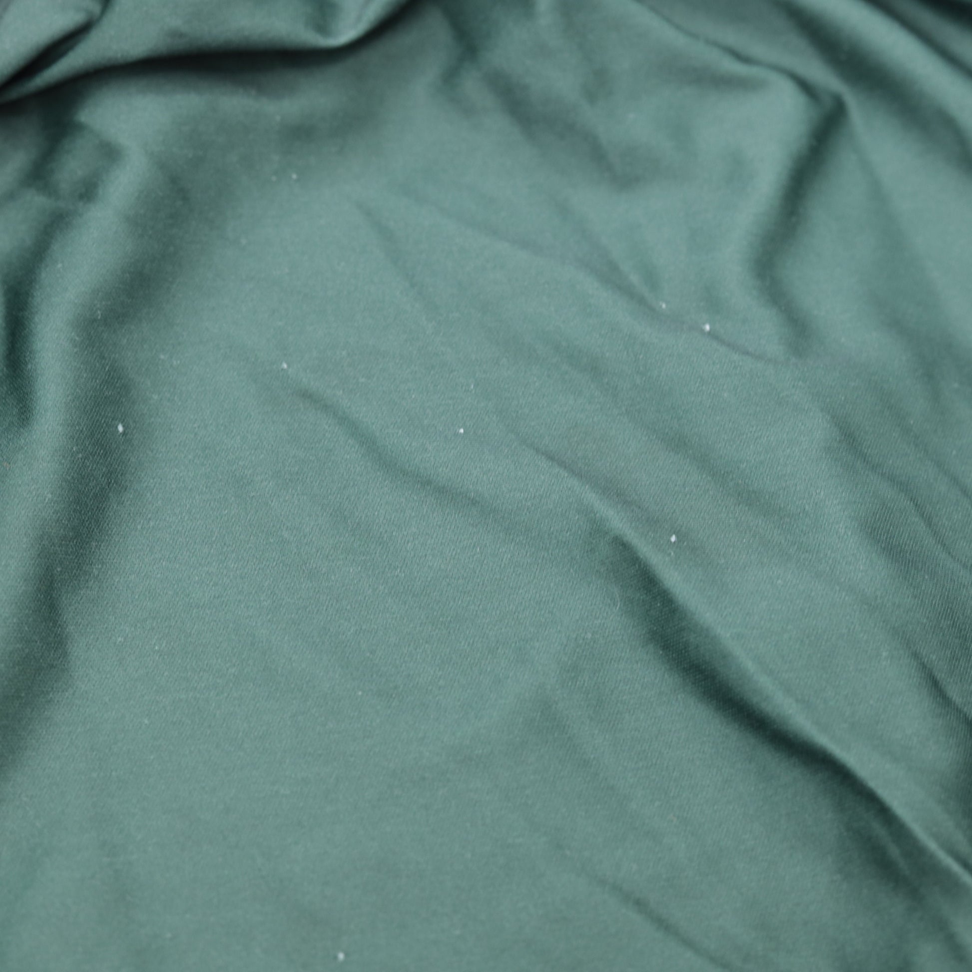 70s Dark Green Floral Paisley Tent Dress Midi Pockets Short Sleeve Extra Large