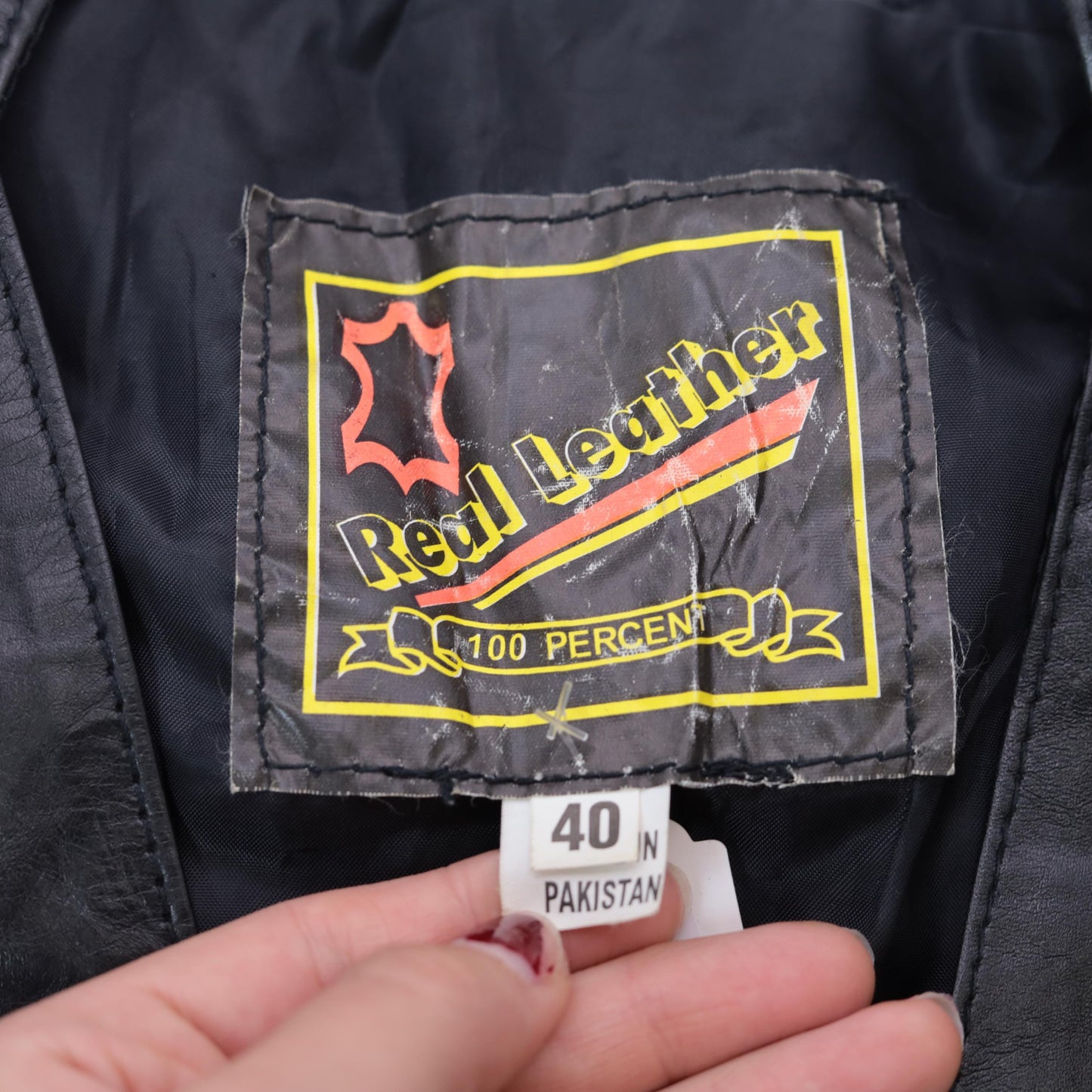 90s Black Leather Biker Vest Snap Front V Neck Sleeveless Medium
