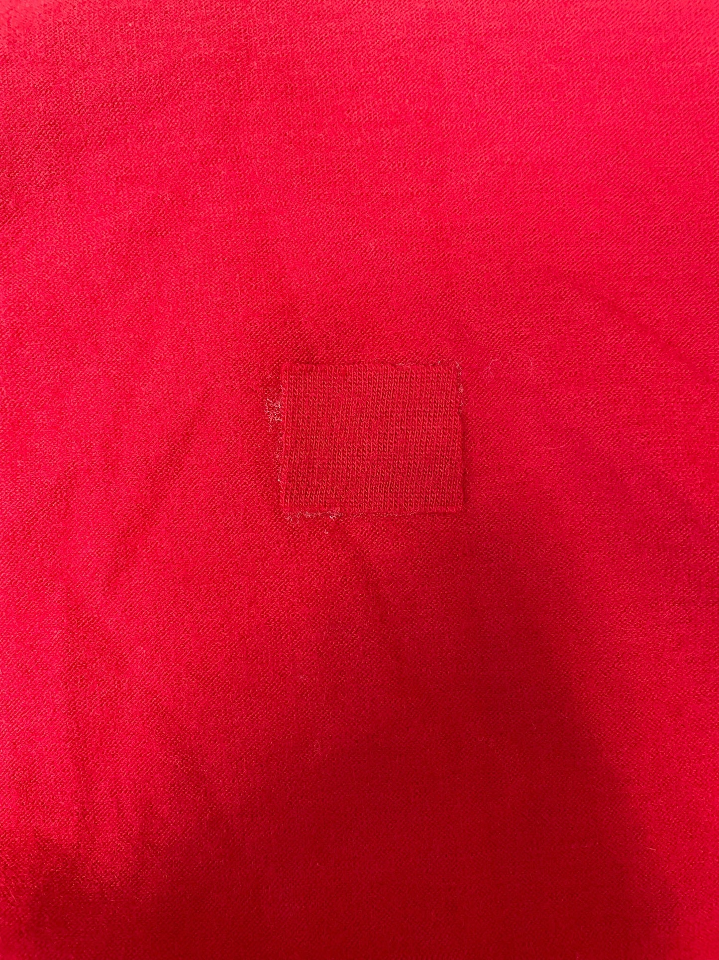 90s Karen Kane Red Wool Midi Dress Mock Neck Long Sleeve Small 4