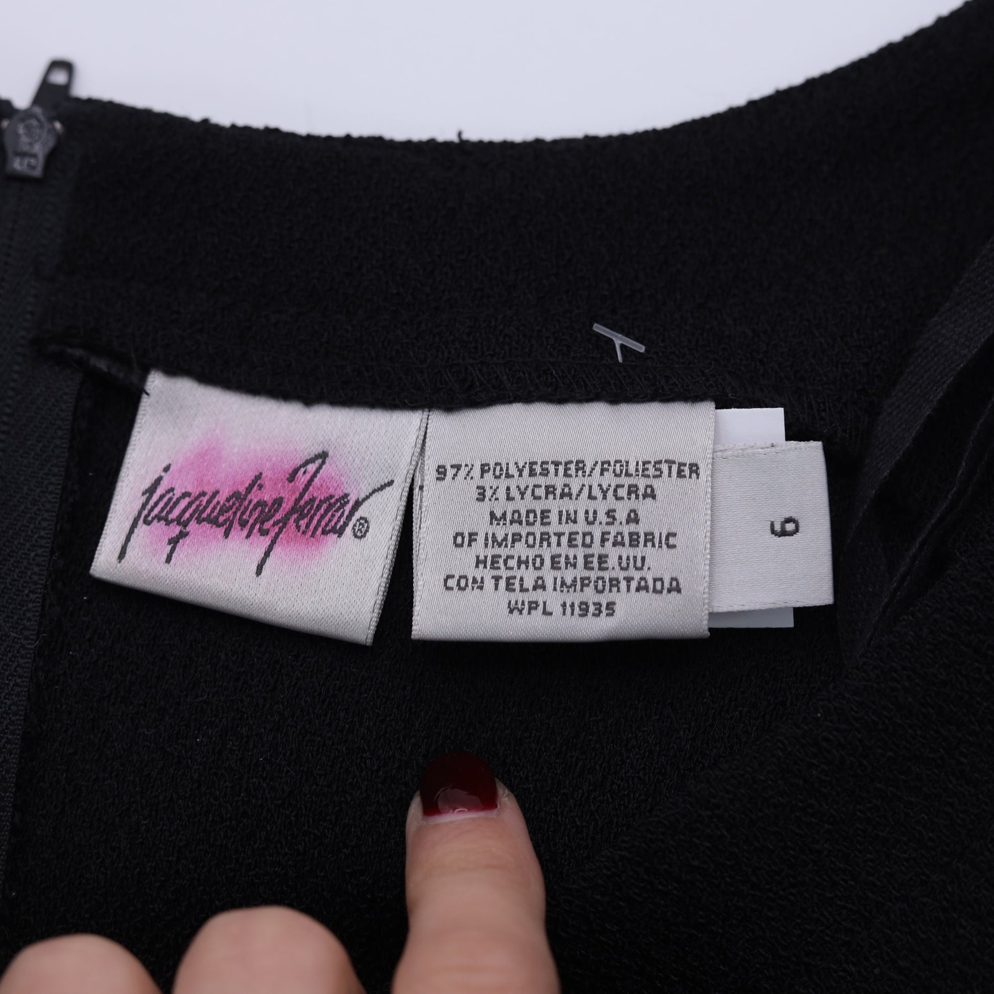 90s Black Mini Sheath Dress Sleeveless Boatneck Zipper Back Small