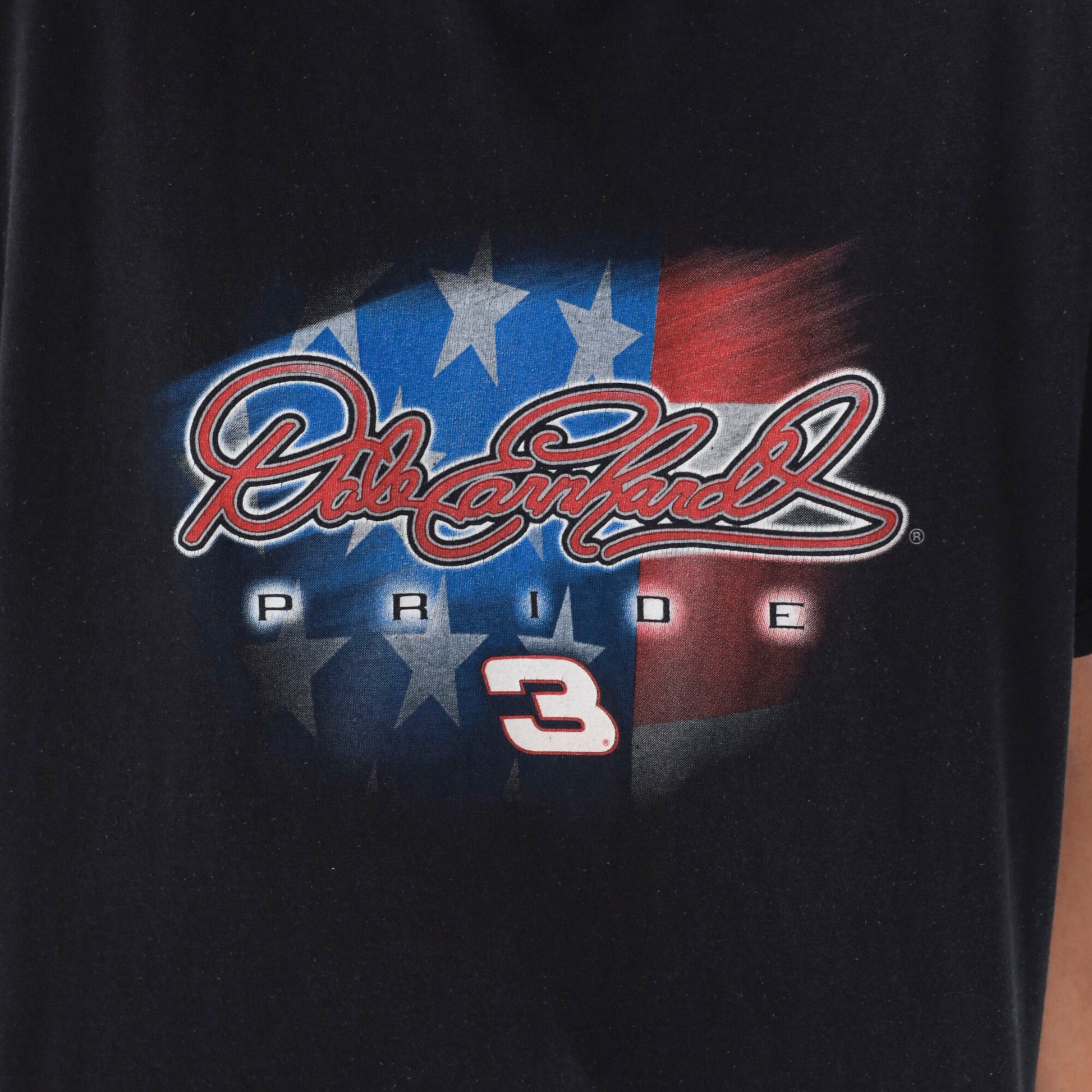 90s Dale Earnhardt #3 Nascar Graphic T-Shirt Black Large L