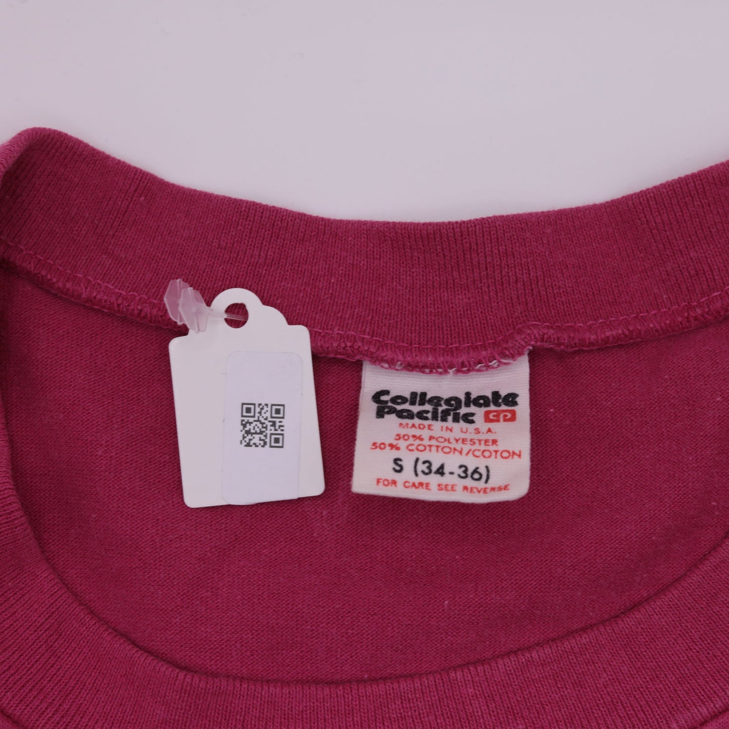 80s Minnesota Collegiate Pacific Graphic T-Shirt Hot Pink Small