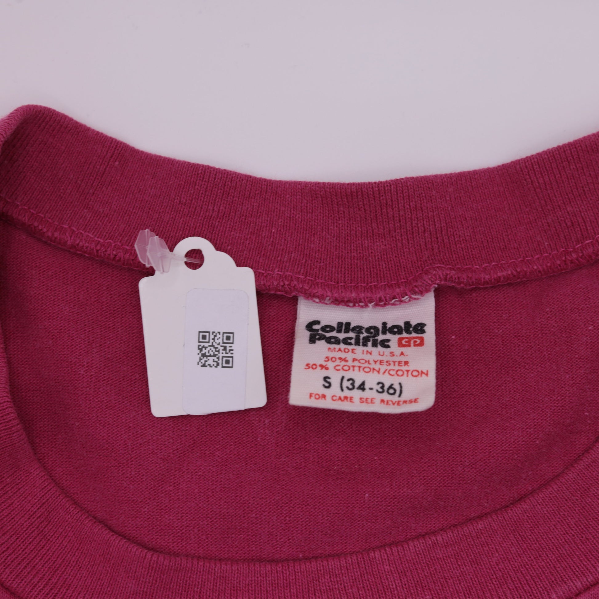 80s Minnesota Collegiate Pacific Graphic T-Shirt Hot Pink Small