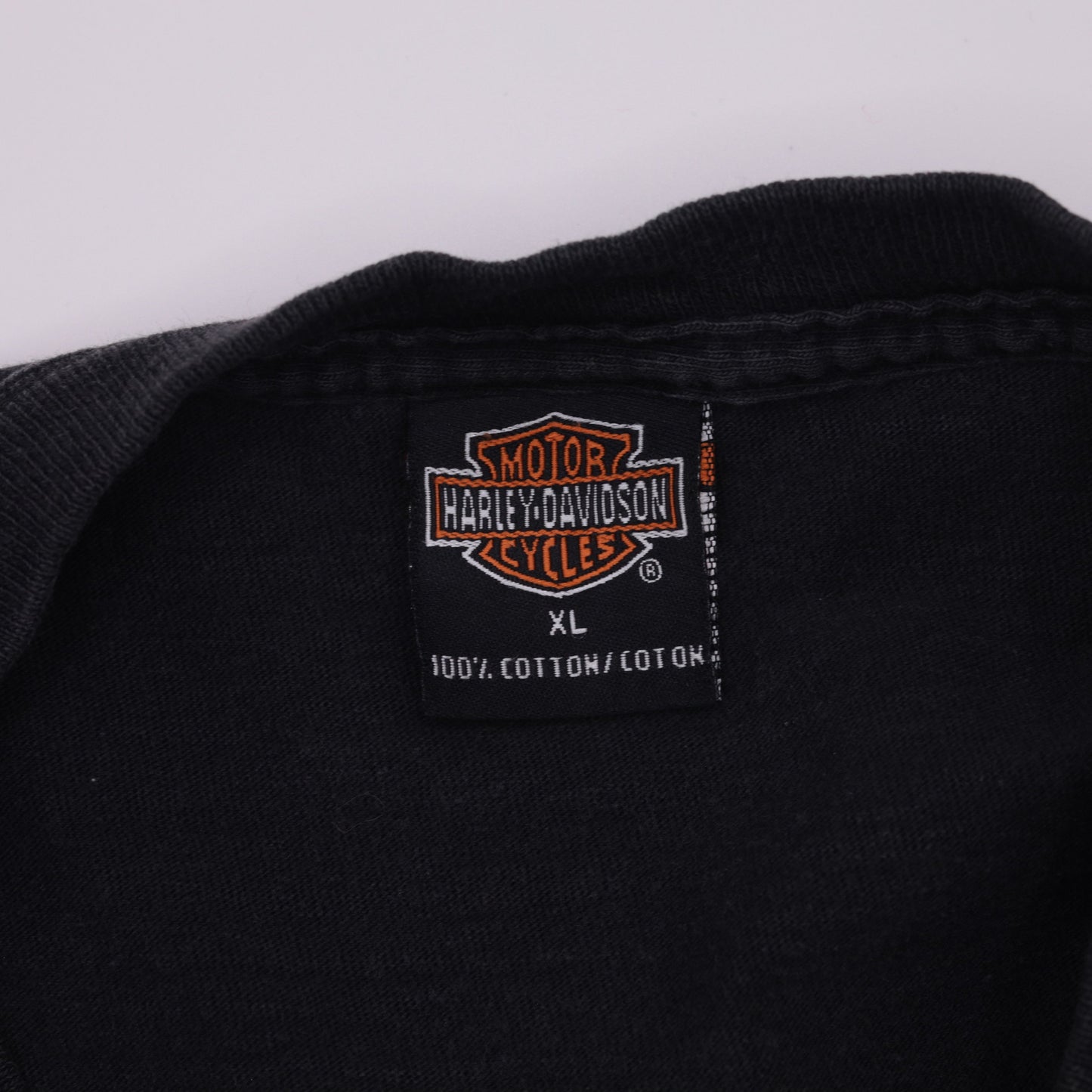 2002 Harley-Davidson Big Twin Aruba Graphic T-Shirt Black Y2K Extra Large XL