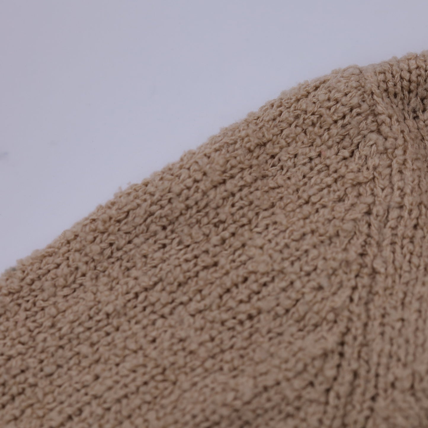 70s Tan Cardigan Open Front Wrap Sweater Medium