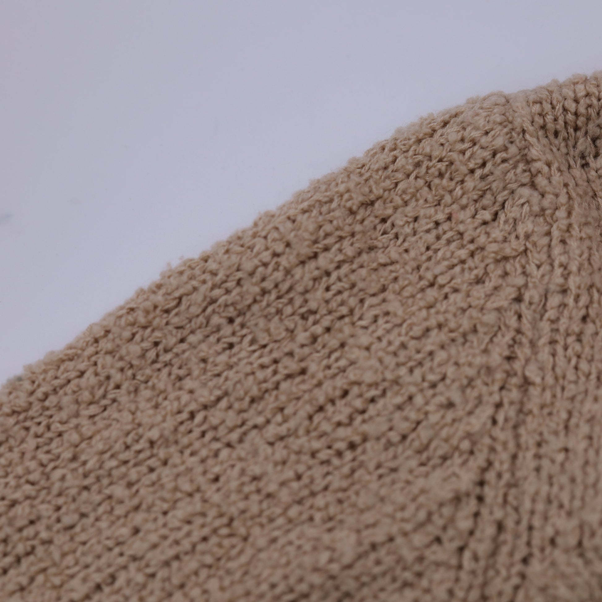 70s Tan Cardigan Open Front Wrap Sweater Medium