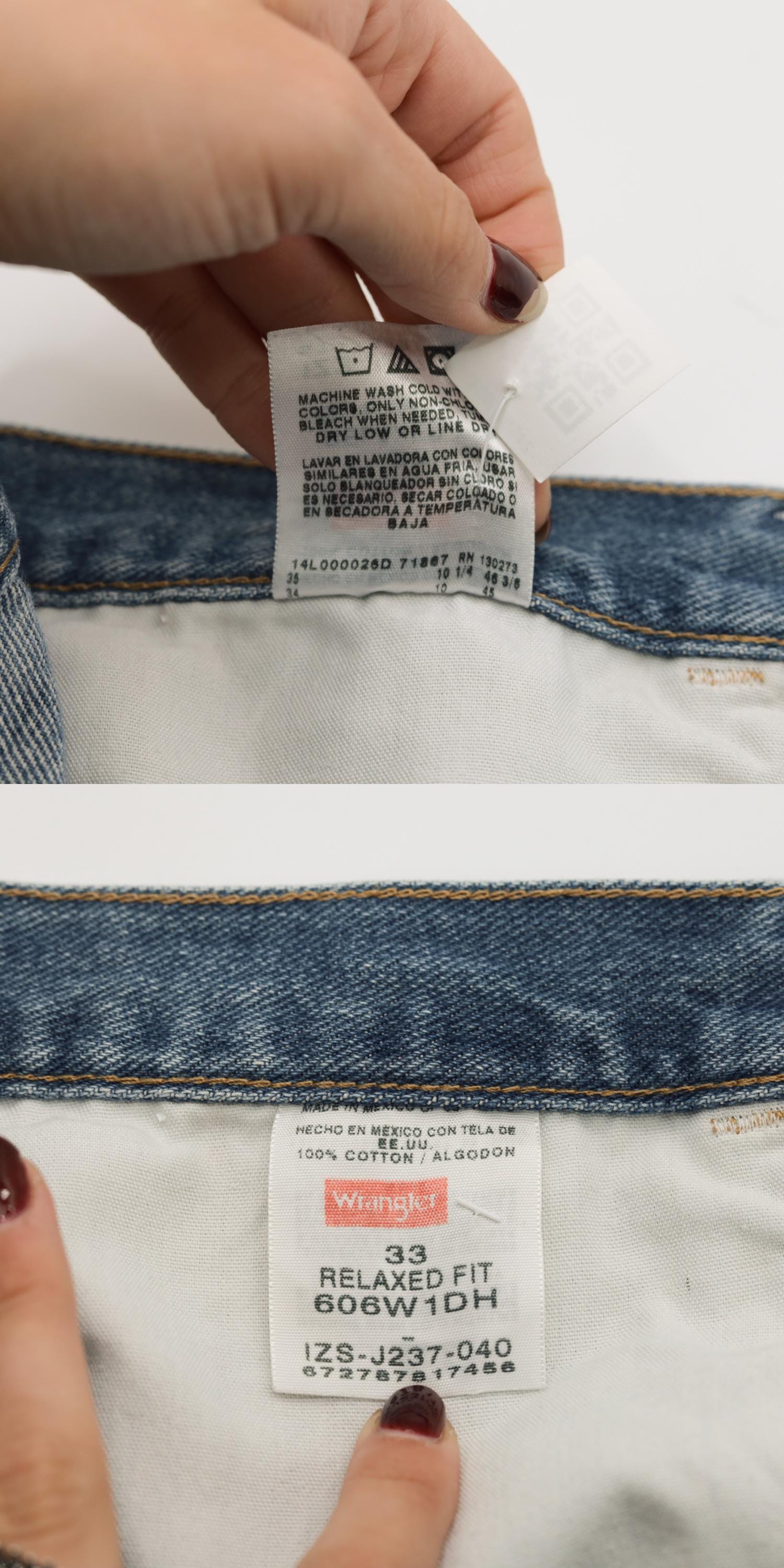 Y2K Wrangler Denim Bermuda Shorts High Waist Blue Jean Relaxed Fit Medium M