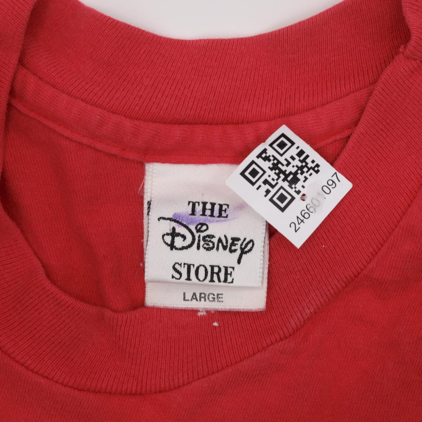 90s Disney Store 101 Dalmatians Red Graphic T-Shirt Pocket Tee Medium