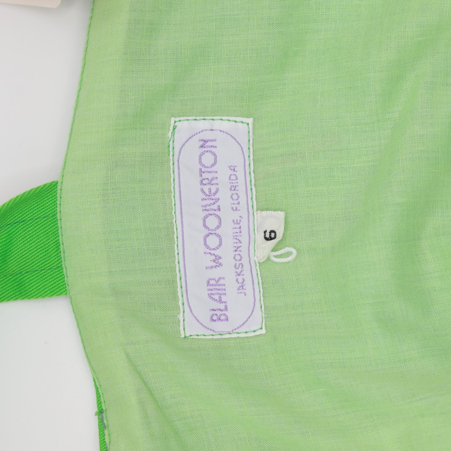 70s Bright Green Maxi Sundress Sleeveless High Waist Striped Trim Pockets XS