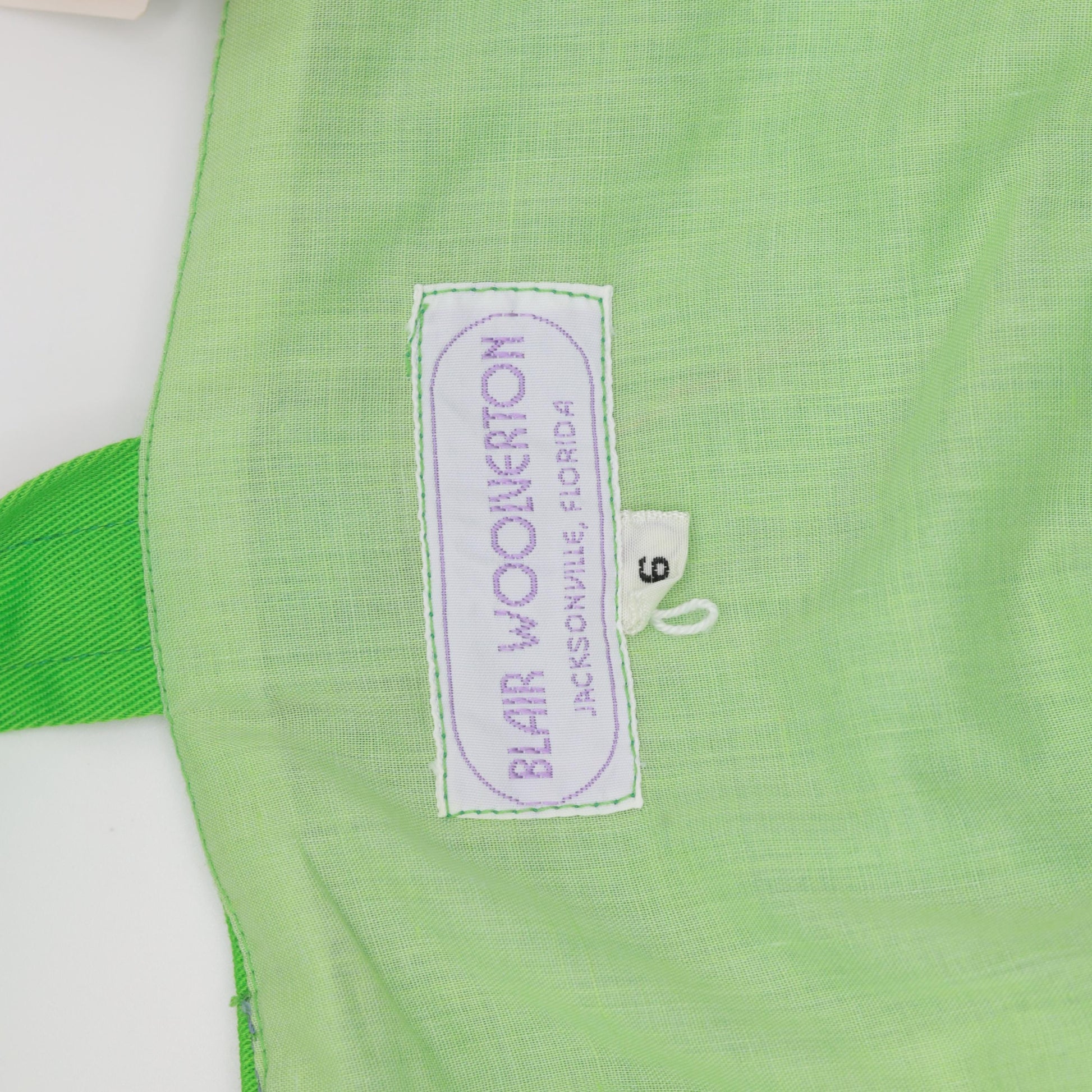 70s Bright Green Maxi Sundress Sleeveless High Waist Striped Trim Pockets XS