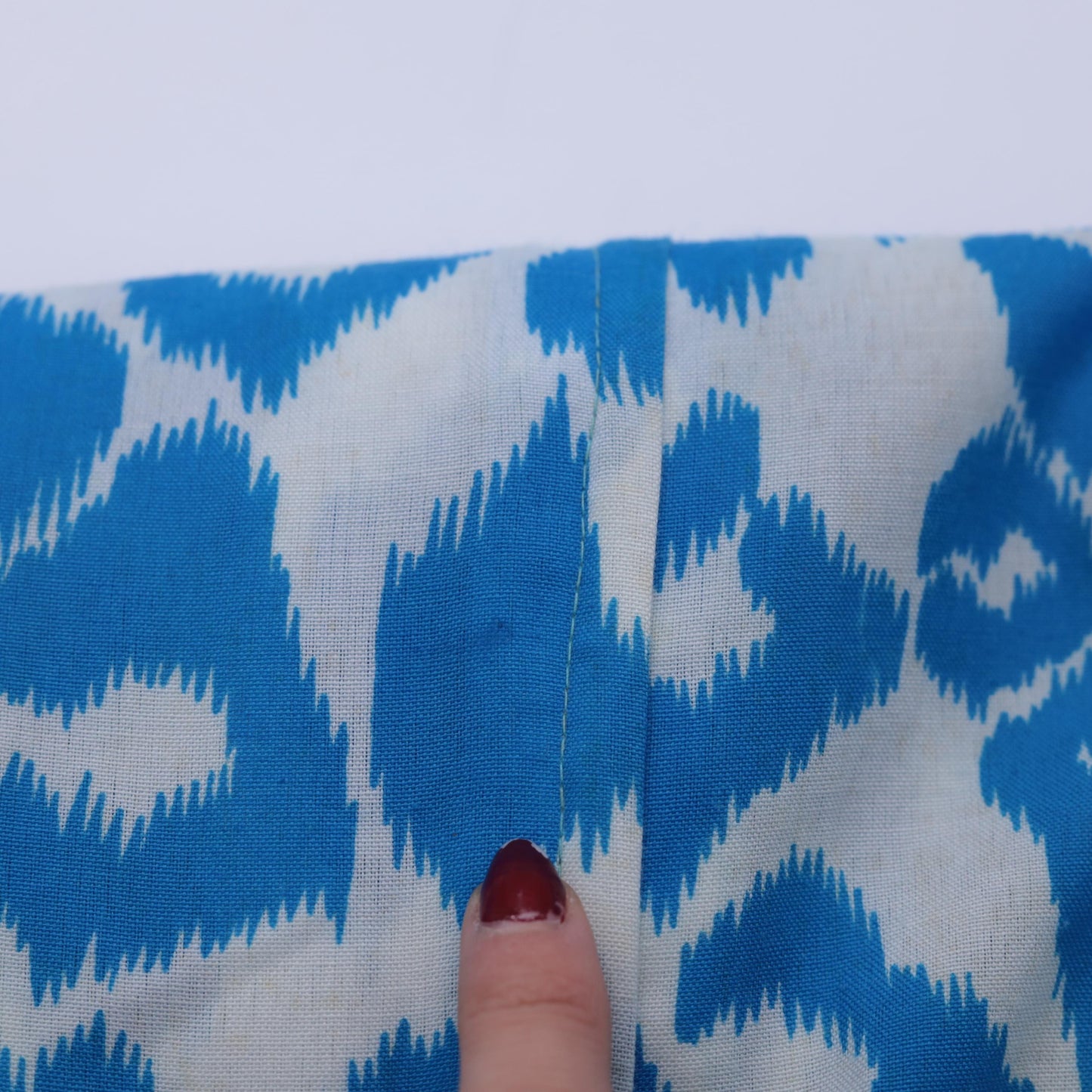 80s Blue Leopard Print Fit and Flare Midi Dress Sailor Collar Puff Sleeve Medium