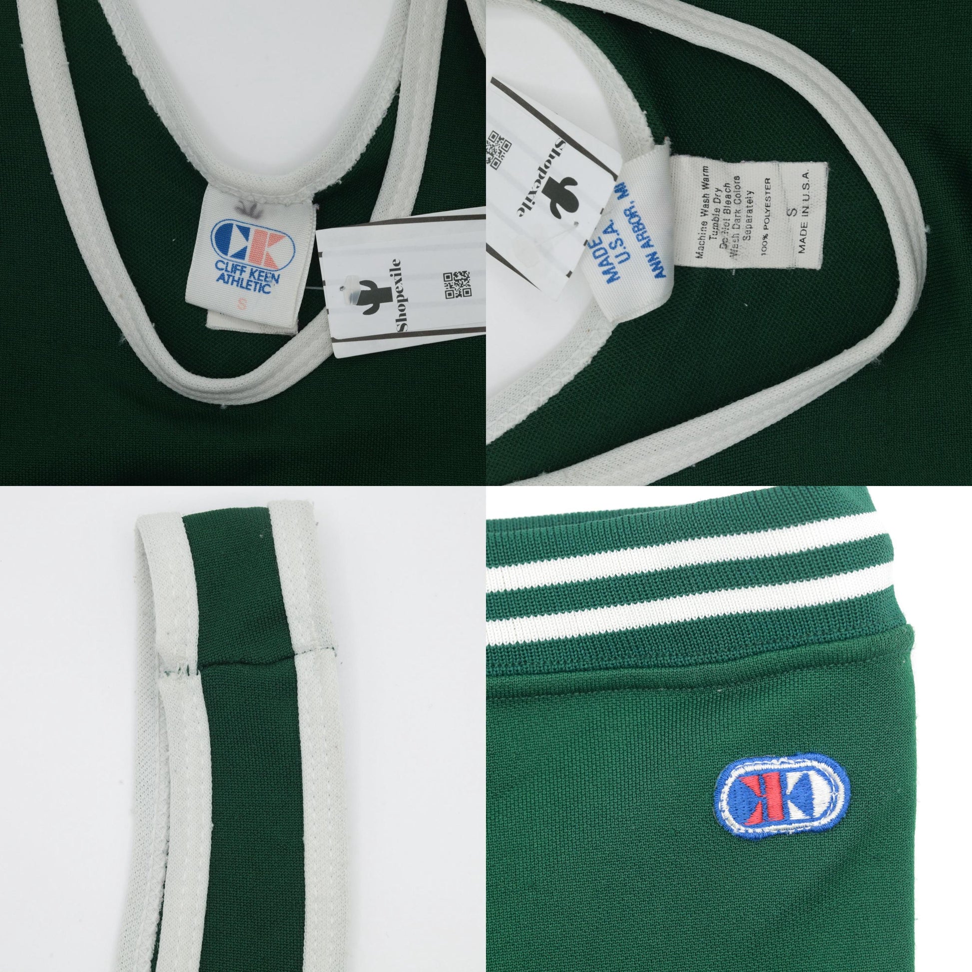 90s Cliff Keen Wrestling Singlet Green River View Eagles Tank Small