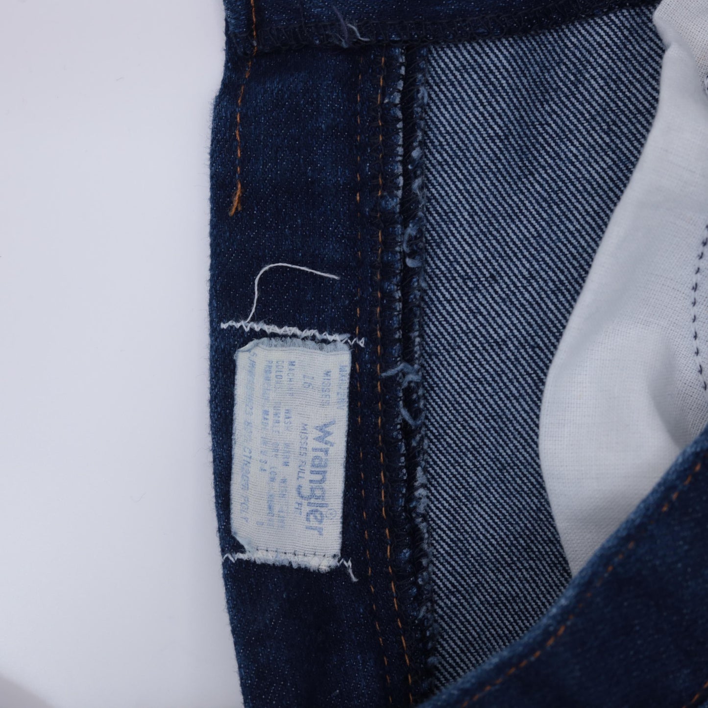 80s Wrangler Dark Blue Straight Leg High Waist Jeans Medium Large