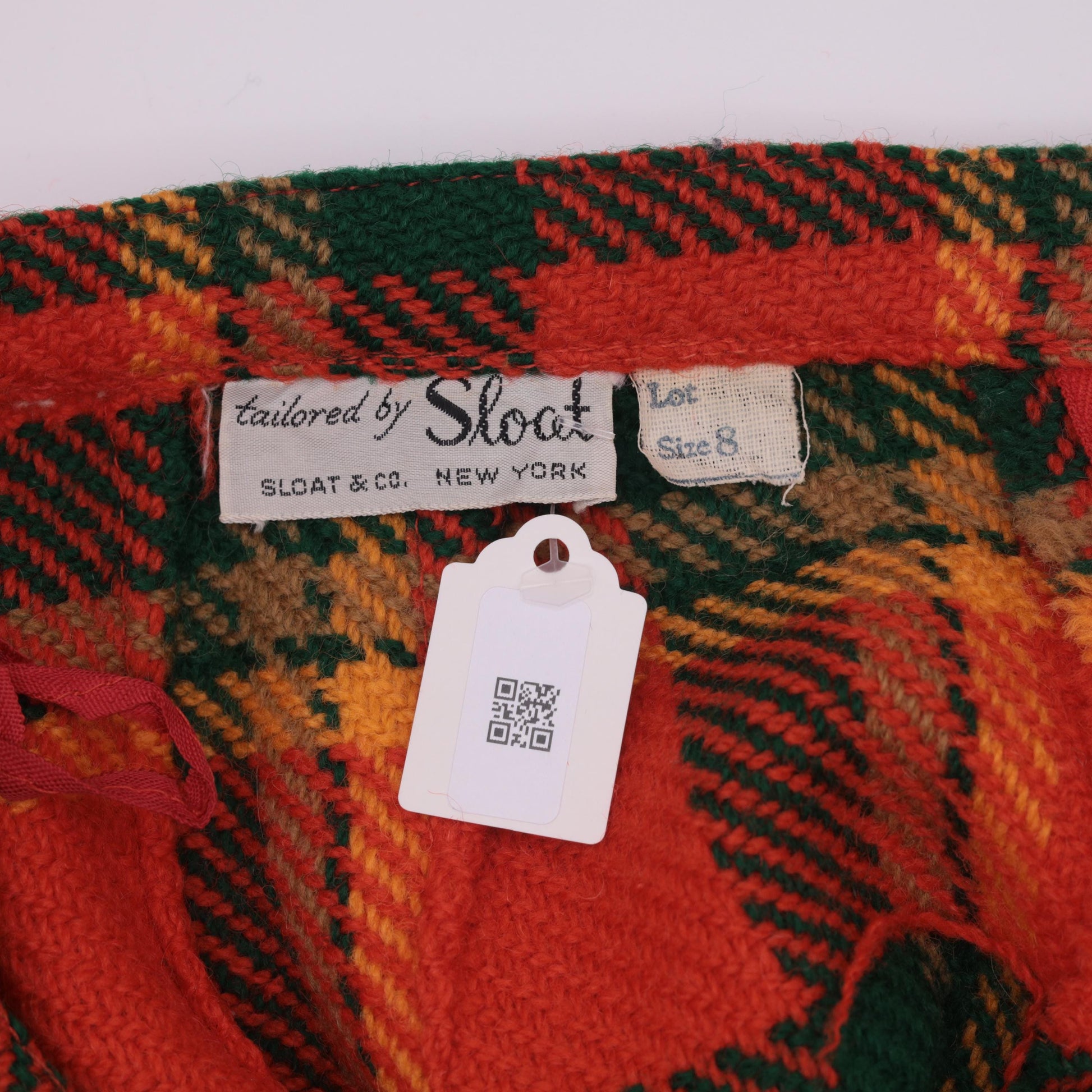 70s Plaid Wool Midi Skirt High Waisted Pleated Tartan Small