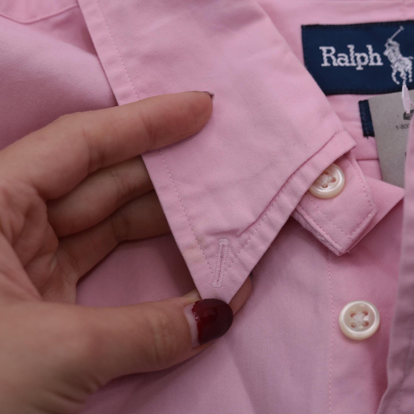 90s Polo Ralph Lauren Pink Cotton Oxford Button-Up Shirt Extra Large XL