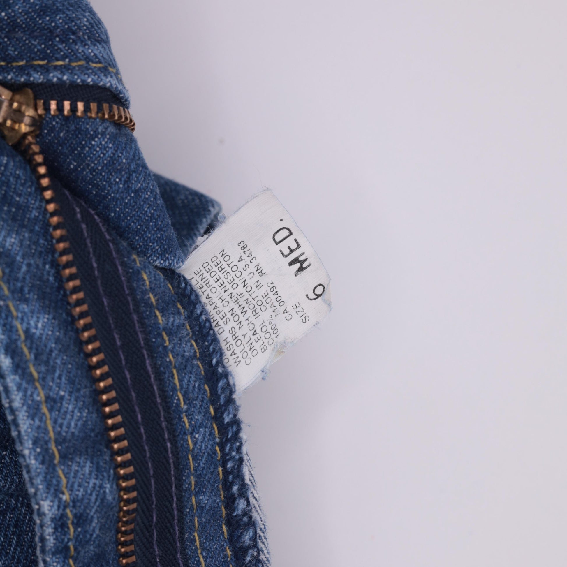80s Lee High Waist Tapered Jeans Blue Denim Size 6